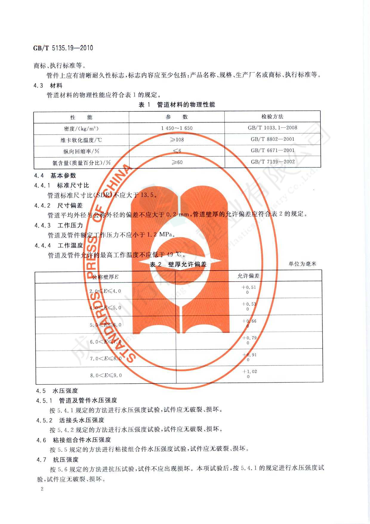 自动喷水灭火系统 PVC-C消防塑料管道及管件执行标准(6)